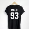 Zayn Malik 93 T-shirt Back