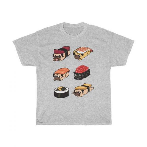 Sushi Pug Unisex T Shirt