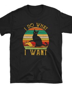 Vintage Do what cat want cat lover cat mom t shirt
