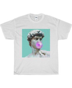 Aesthetic Bubblegum Chewing David Statue T-Shirt