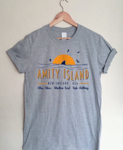 Amity Island Jaws Inspired Short Sleeve Tshirt