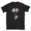 Astronaut Cat in Space Holding Planet Balloon T-Shirt