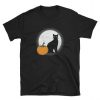 Black Cat Full Moon Pumpkin Halloween Costume Unisex T Shirt