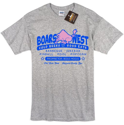 Boars Nest Short Sleeve T Shirt - Inspired by The Dukes of Hazzard - Mens & Ladies Styles