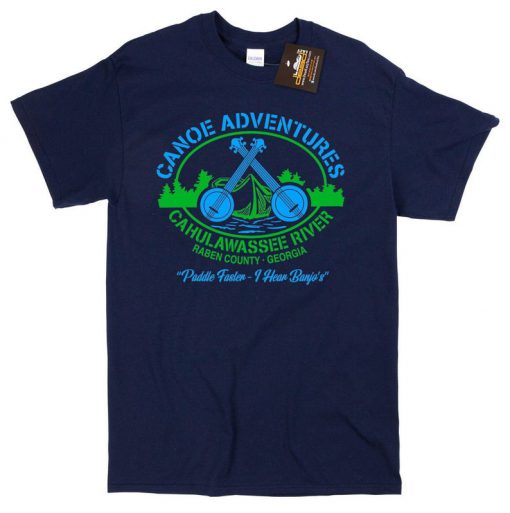 Deliverance Inspired Film T-shirt - Canoe Adventures - Banjo's Retro 70's Movie - Mens & Ladies Styles - Movie tshirts