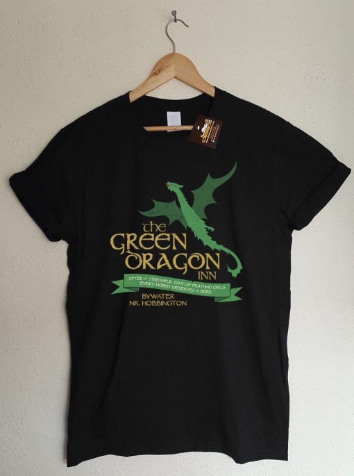 Lord of the Rings and Hobbit Inspired Green Dragon Inn T-shirt - Film and Book - Mens & Ladies Styles - Movie tshirts