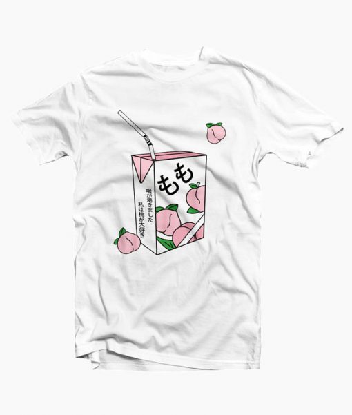 Peach Juice Japanese 90s Kawaii Aesthetic Grunge T-Shirt