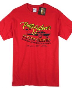 Pussy Galore's Flying Circus T-shirt - James Bond Goldfinger Film Inspired NEW - Mens & Ladies Styles - Movie tshirts