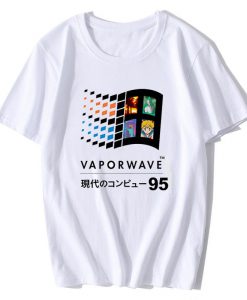 Vaporwave Aesthetic Windows 95 Japanese Harajuku Otaka T-Shirt