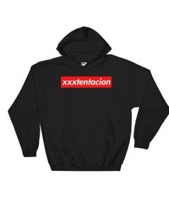 XXXTentacion Red Box Logo Hoodie