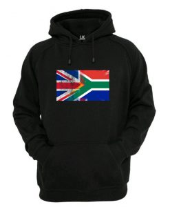 England UK and South Africa Flag Hoodie