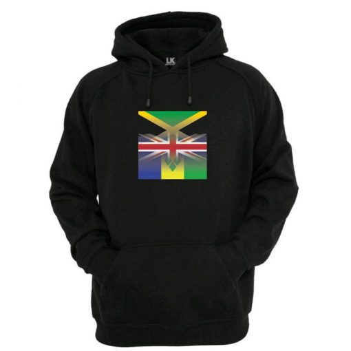 Jamaican UK England and St Vincent Flag Hoodie