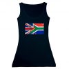 Women's UK and South Africa Flag Fitted Tank Top