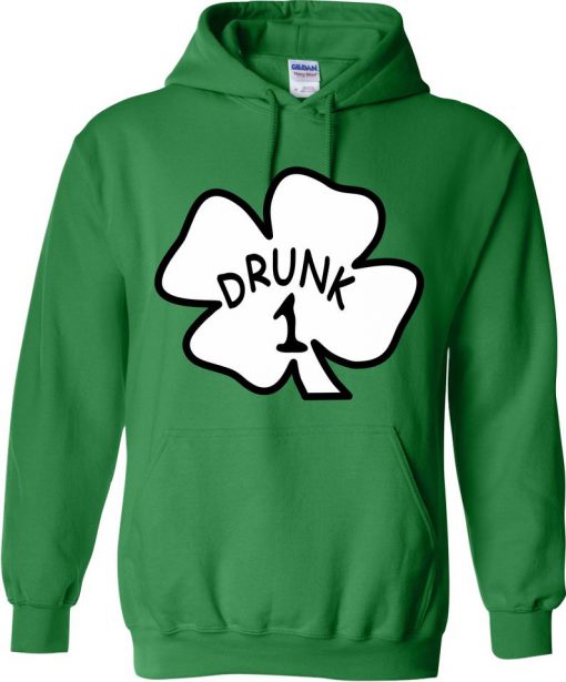 DRUNK 1,2,3,4,5 Irish, Saint Patrick day theme matching drunk theme matching Family Hoodies