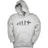 Evolution Of Man To Surfer Funny Surfing Hoodie