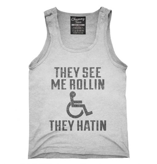Funny Handicap Wheelchair Tank top