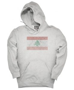 Retro Vintage Lebanon Flag Hoodie