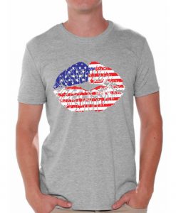 American Flag Lips Tshirt