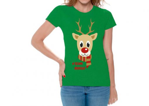 Ugly Christmas Shirts for Women Xmas Team Rudolf T-Shirt