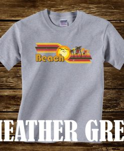 BEACH retro beach design T-shirt