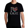I Love Karate Colorful Hearts T-Shirt
