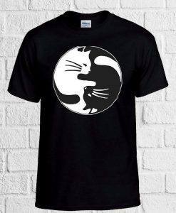 Kittens Ying Yang Cat T Shirt