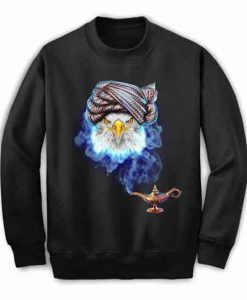 Bald Eagle as Genie from Magic Lamp - Sweatshirt Unisex