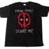 Deadpool T-Shirt Men's Comedy Shirt Normal People Scare Me