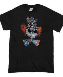 Jack Skellington Men's T-Shirt Mad Hatter Halloween Tee Shirt