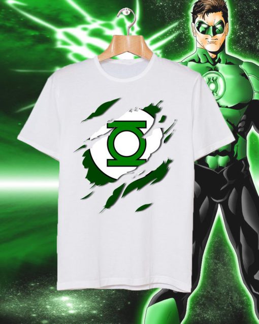 Torn Green Lantern Logo T Shirt