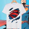 Torn Superman Underneath Clark Kent Superhero T Shirt