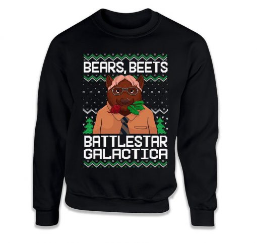 Bears Beets Battlestar Galactica Funny Christmas Sweatshirt