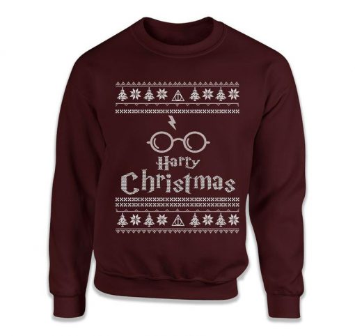 Harry Christmas Wizard Funny Ugly Christmas Sweatshirt
