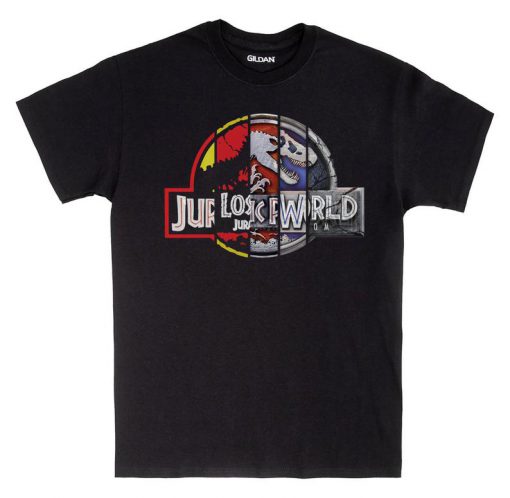 Jurassic Park T-Shirt All Movies Mash Up Adults Shirt 25th Anniversary
