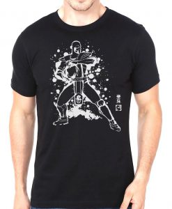 Mortal Kombat SubZero Soulkr Style Unisex Adults Black T-Shirt