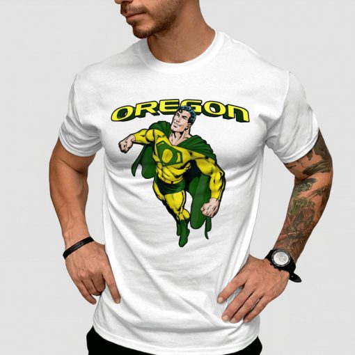 Oregon Ducks Superman Football Shirt