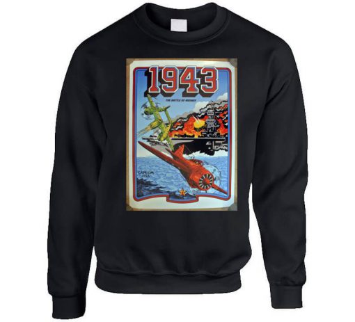 1943 Gamer Arcade Planes Fighter Sweatshirt