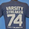 70s University Of Hawaii Varsity Streaker t-shirt Back