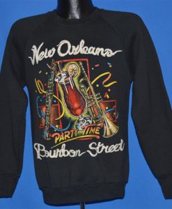 80s New Orleans Bourbon Street Sweatshirt