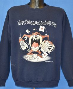 90s Tasmanian Devil Computer Sweatshirt