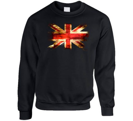 British Flag Vintage Look Union Jack Sweatshirt