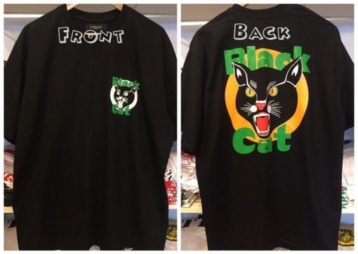Black Cat Shirt Cat Tee Unisex Tshirt Two Side