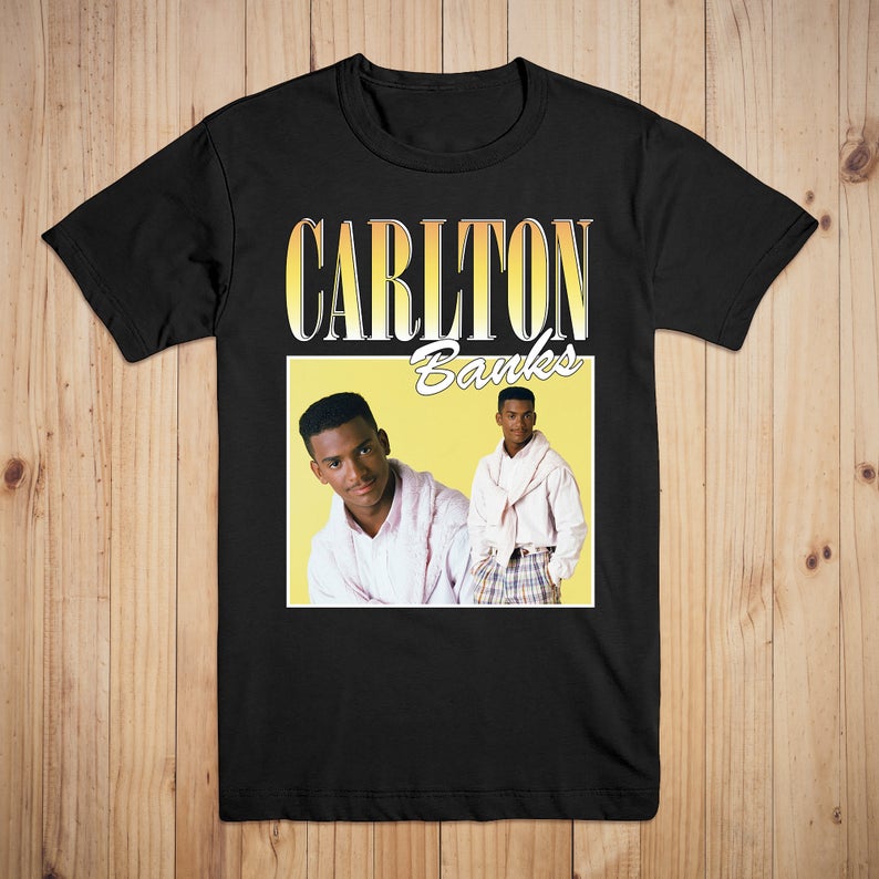 Mijnenveld nep Klaar Carlton Banks (Fresh Prince of Bel Air) t-shirt, 90's Inspired, Homage  Style, Throwback Tee, Vintage
