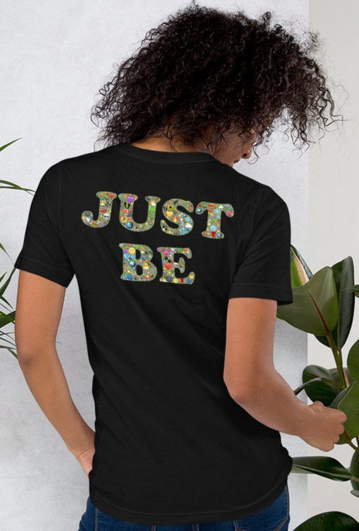 Emoji Just Be Design Short-Sleeve Unisex T-Shirt Back