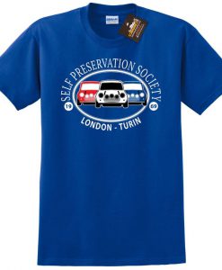 Self Preservation Society T-shirt - Inspired By Italian Job Mini Cars Film NEW - Mens & Ladies Styles - Movie tshirts