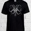 Octopus Drawing Vintage Funny Cool T Shirt Men Women Unisex
