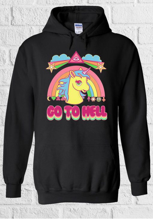 Rainbow Unicorn Go Hell Cool Hoodie