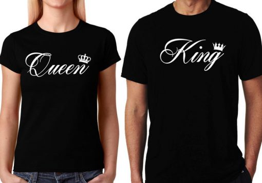 King and Queen couples shirts