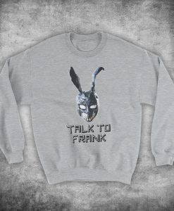 Donnie Darko Talk To Frank Cult Sci Fi Film Bunny Head Parody Unofficial Unisex Adults Sweatshirt