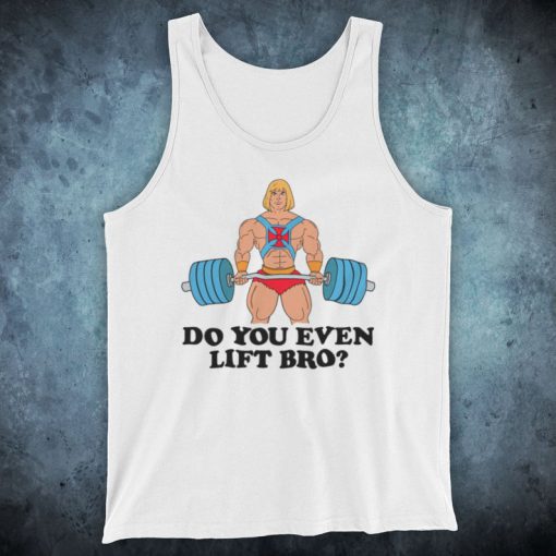 He-Man Do You Even Lift Bro Gym Parody Cartoon Bodybuilding Unofficial Unisex Tank Top